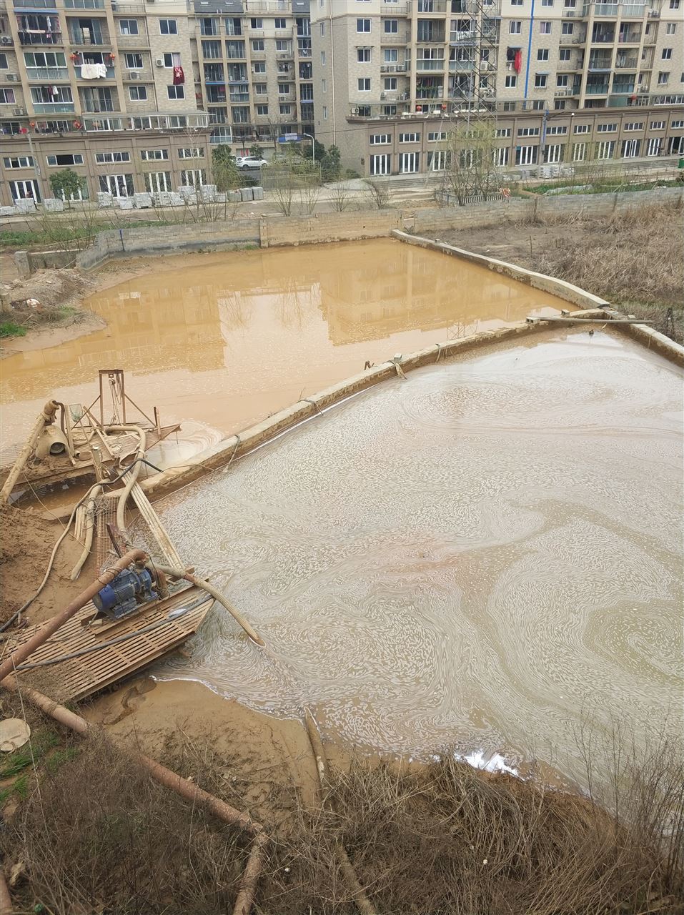 华安沉淀池淤泥清理-厂区废水池淤泥清淤